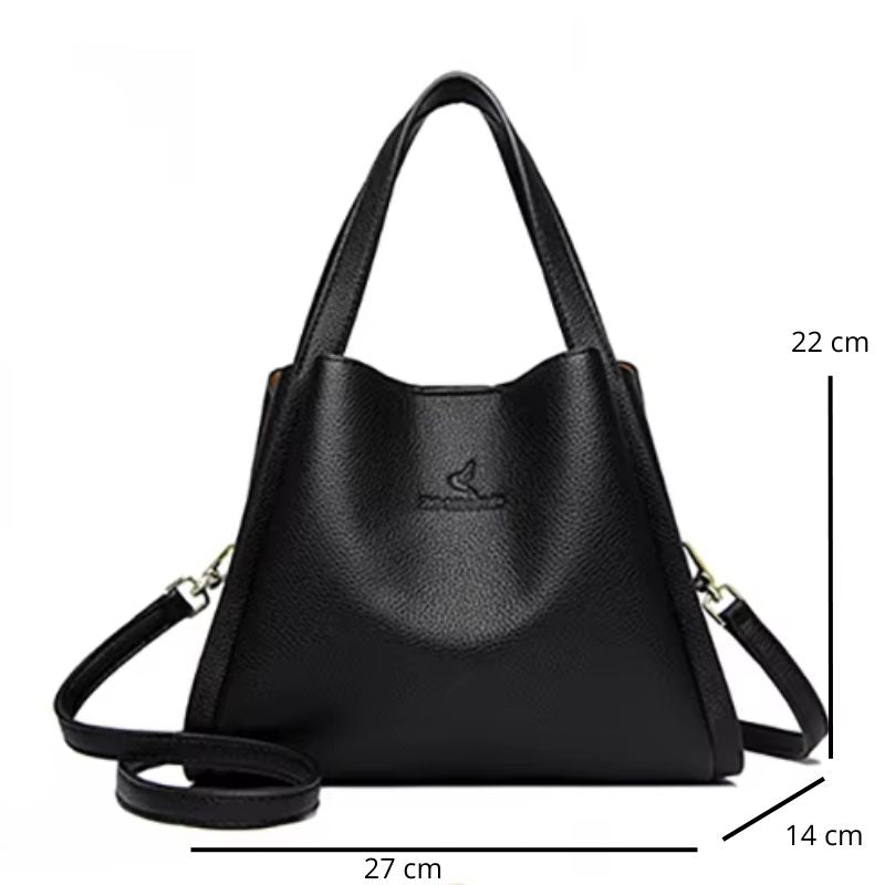 Sac à main souple de forme seau, élégant