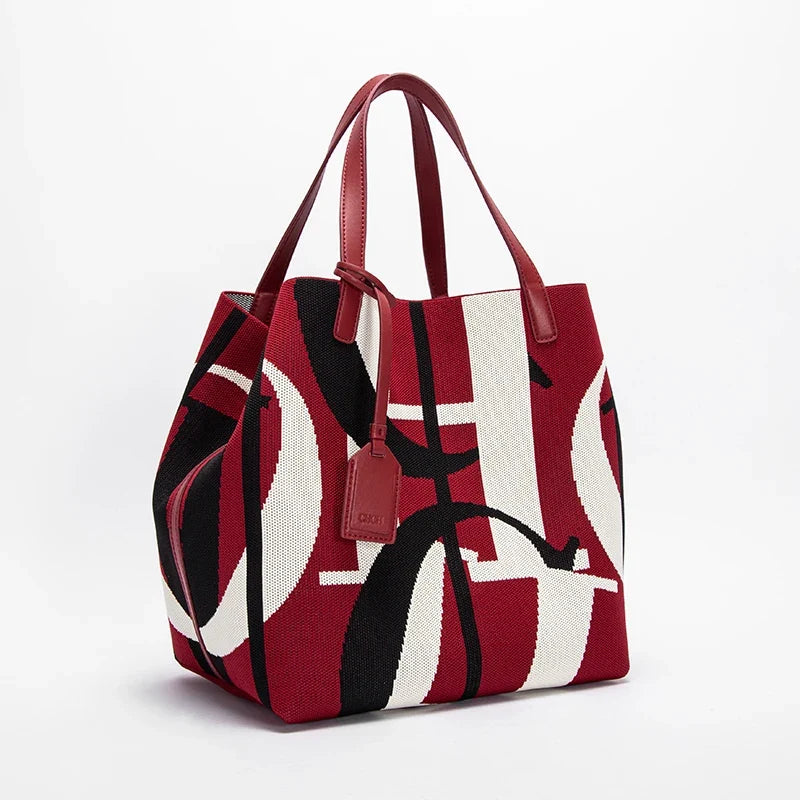 Sac à main spacieux au look rétro