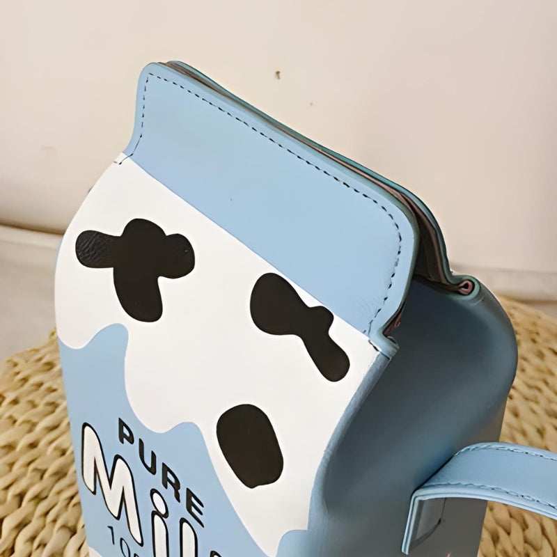 Sac à main style brique de lait