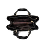 Sac à main vernis façon crocodile