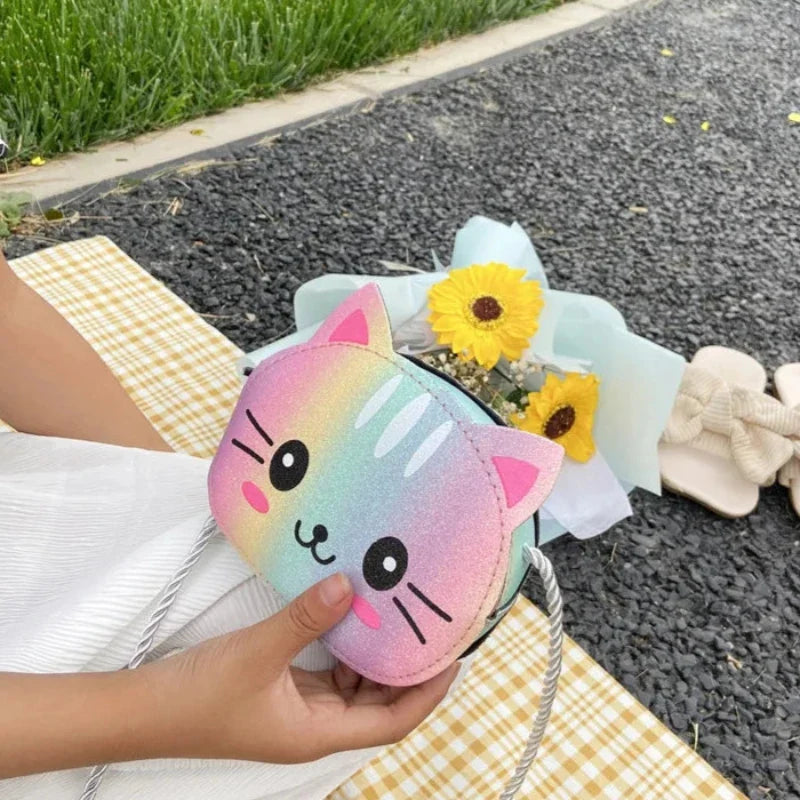 Sac à motif félin destiné aux petites filles