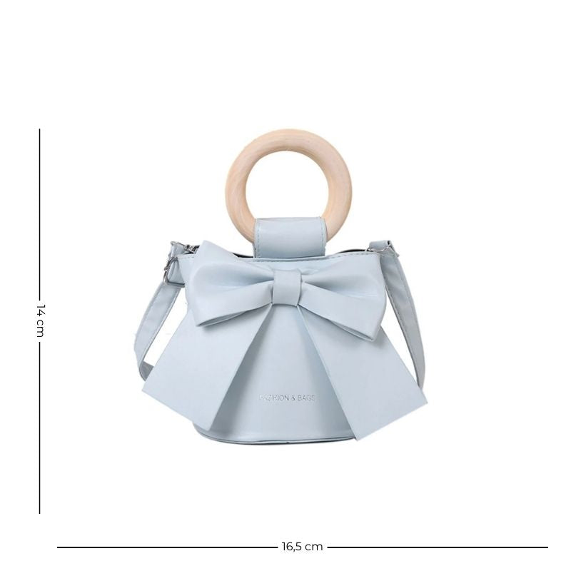 Sac à nœud papillon pour femme, forme bourse chic