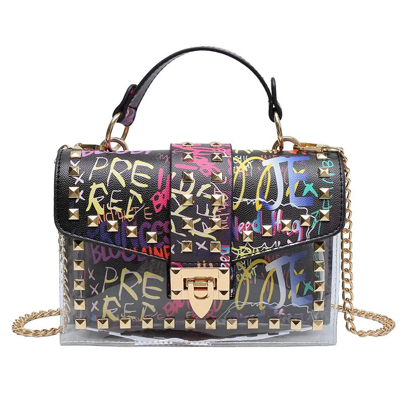 Sac à porter à la main style graffiti