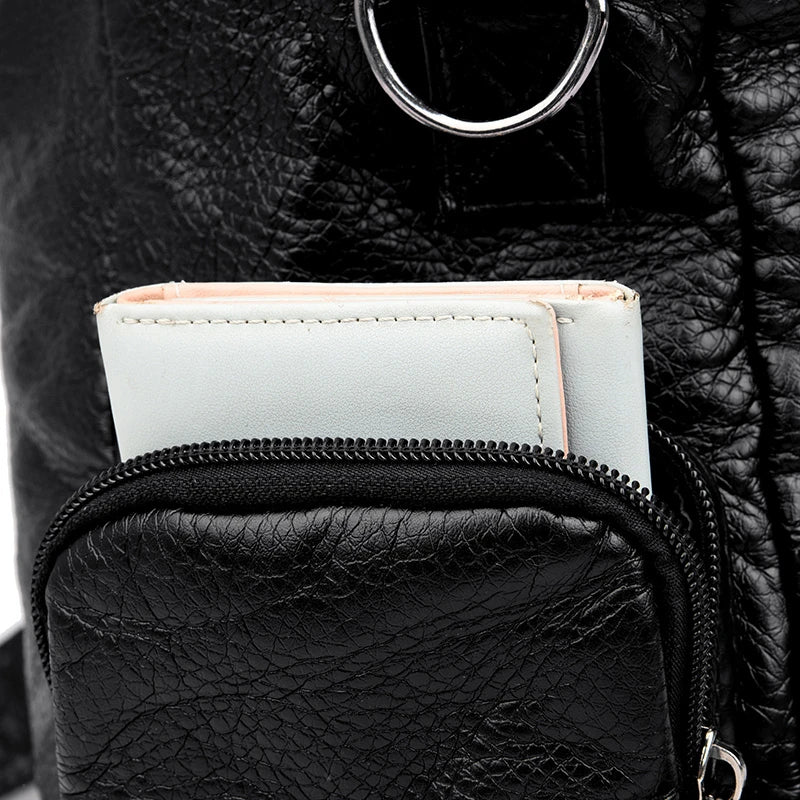 Sac à porter main et dos femme tendance en simili