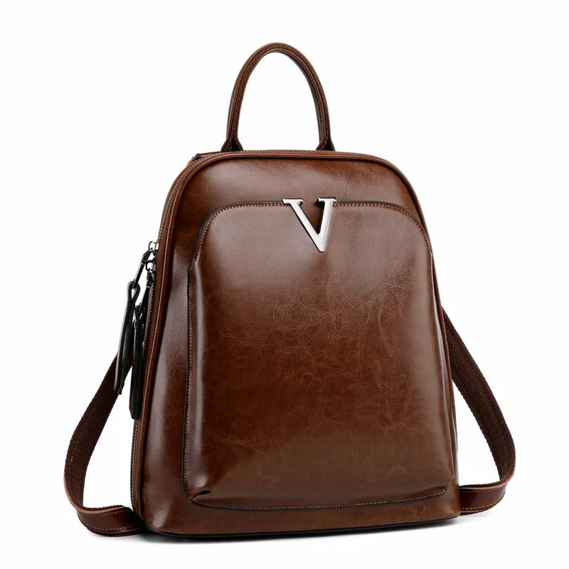 Sac à porter main ou dos en cuir femme