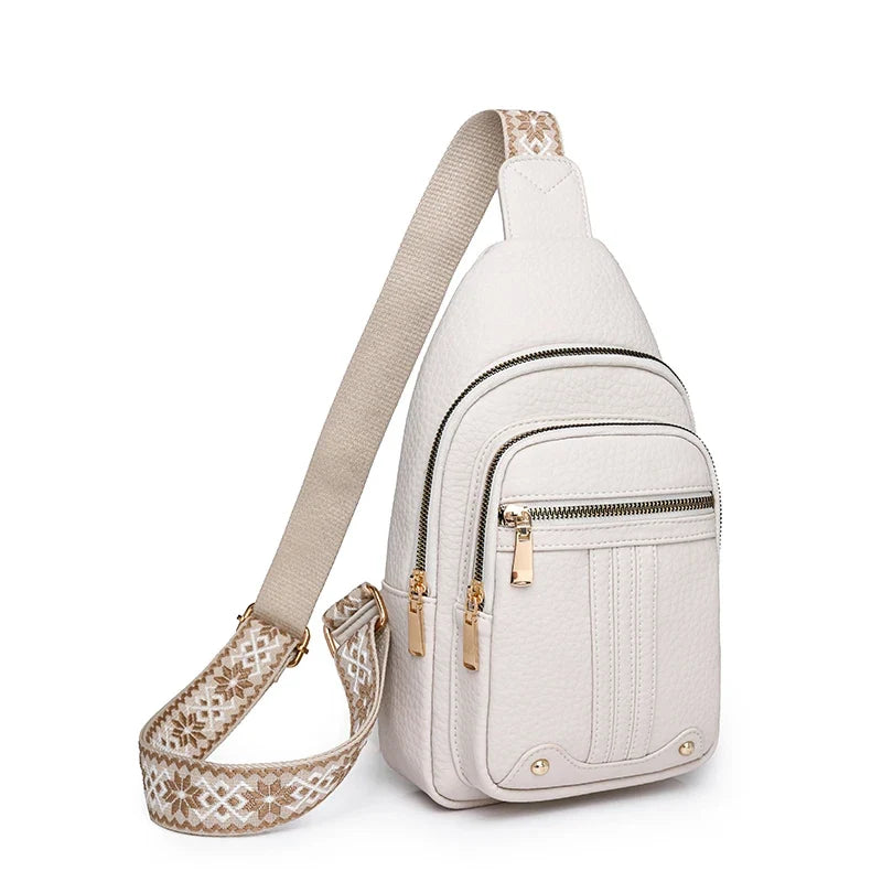 Sac à porter poitrine en bandoulière pour femme