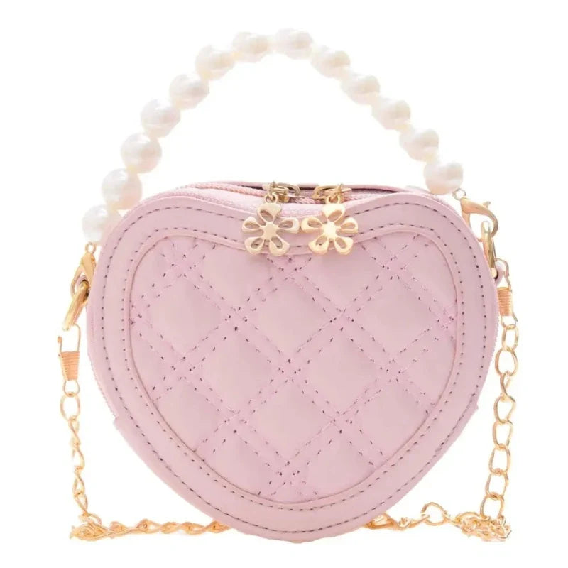 Sac au décor de cœur pour petite fille