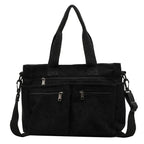 Sac avec bandoulière en matière velours