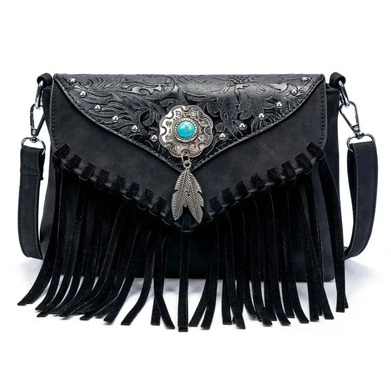 Sac avec franges bohèmes