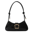 Sac baguette contemporain à l’aspect métallisé