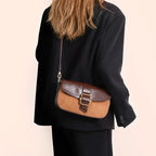 Sac baguette marron avec bandoulière