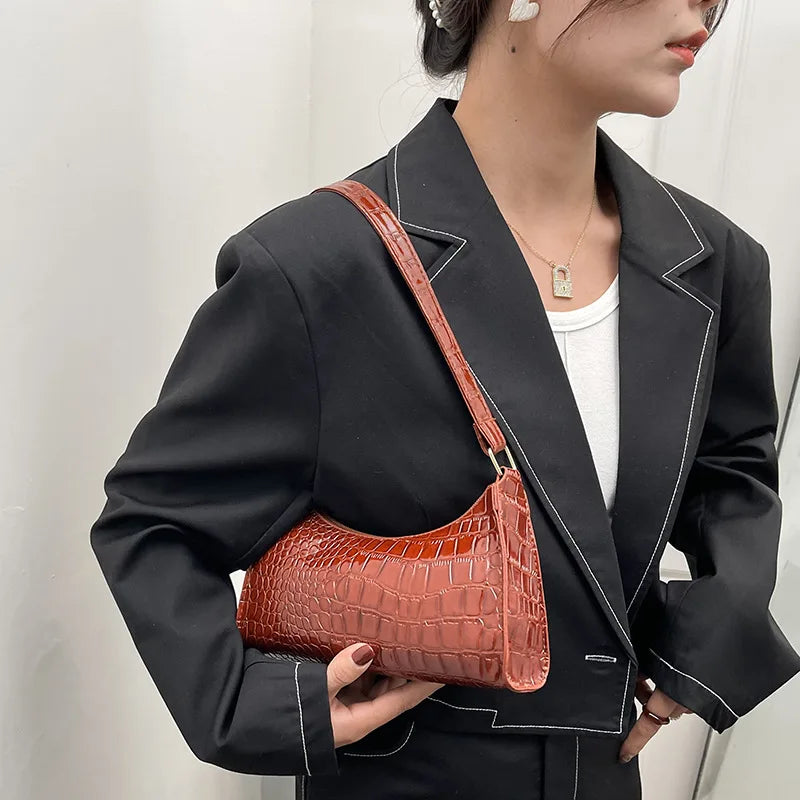 Sac baguette matelassé au style luxueux