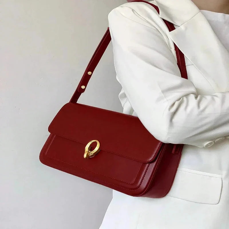 Sac baguette rétro au style chic