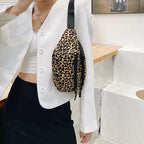 Sac banane féminin motif léopard