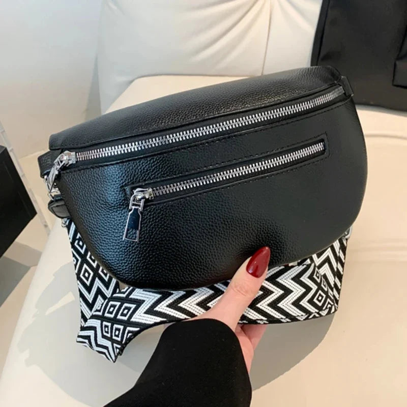 Sac banane féminin polyvalent d'inspiration rétro