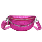 Sac banane femme finition métal