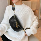 Sac banane femme noir et polyvalent