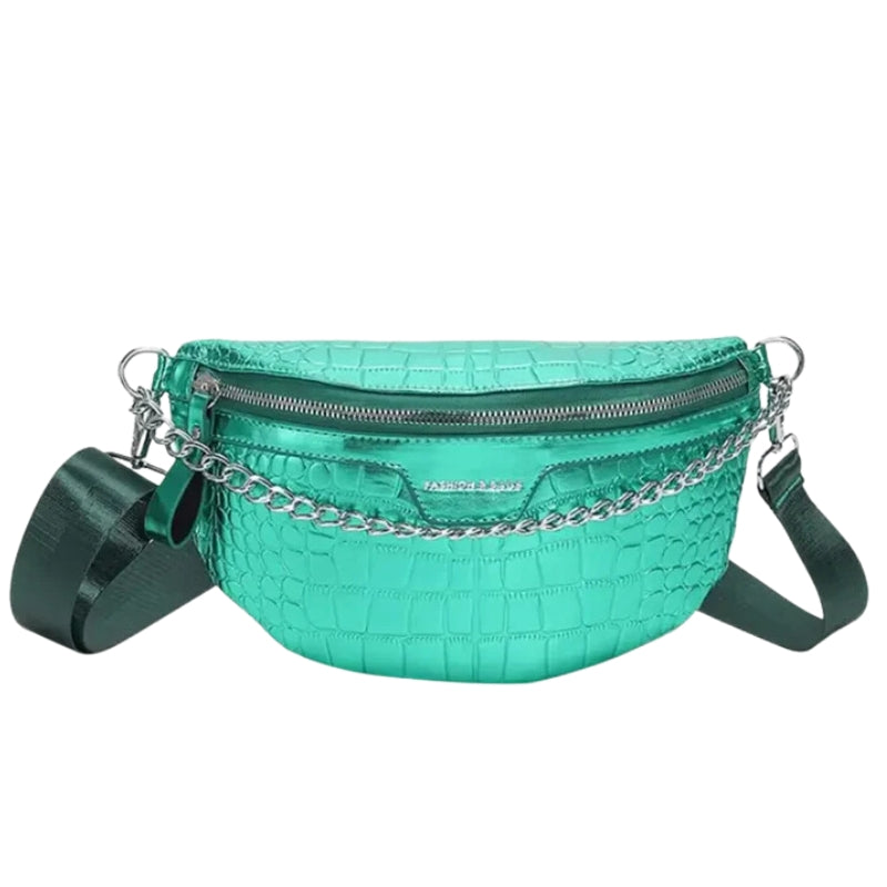 Sac banane métallisé pour femme