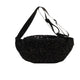Black Sequin Fanny Pack For Women
