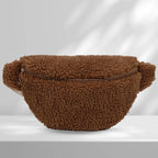 Sac banane pelucheux et doux pour femme