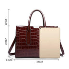 Sac bandoulière à aspect verni