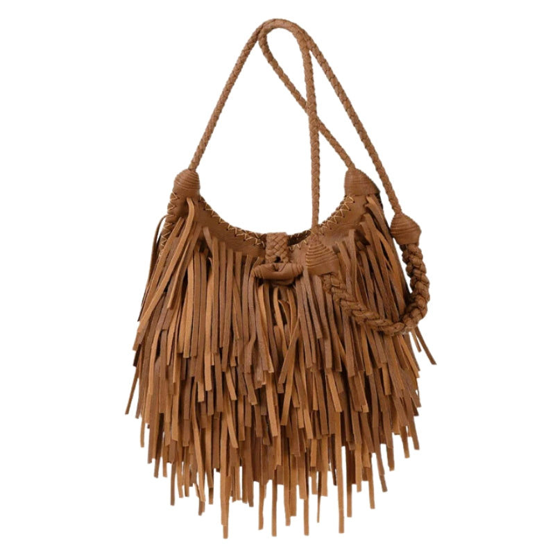 Sac bandoulière à franges pour femme