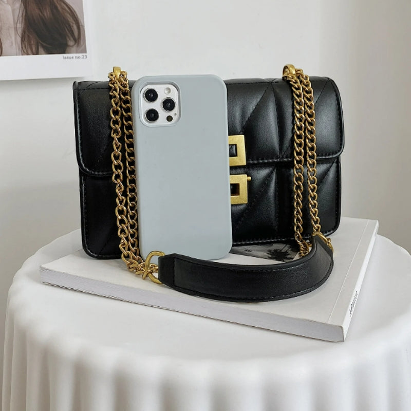 Sac bandoulière chaîne au style luxueux