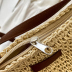 Sac bandoulière confectionné en paille