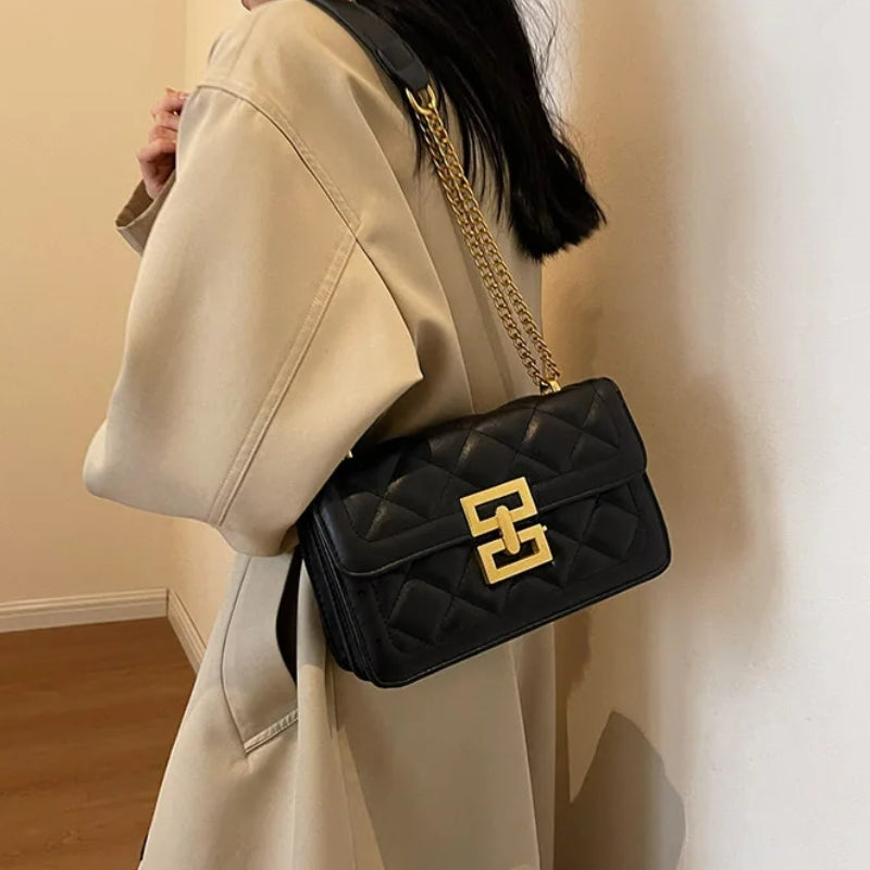 Sac bandoulière de luxe avec chaîne