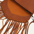 Sac bandoulière décoré de franges