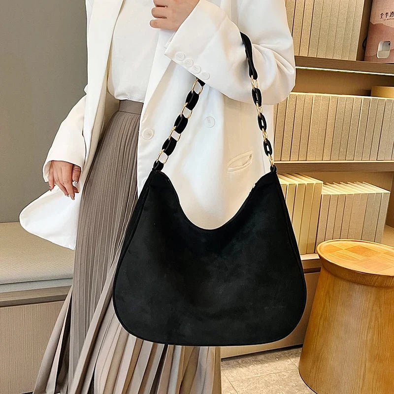 Sac bandoulière en simili au style élégant pour femme