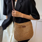 Sac bandoulière fait en paille