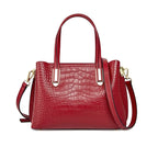 Sac bandoulière glamour en cuir effet croco