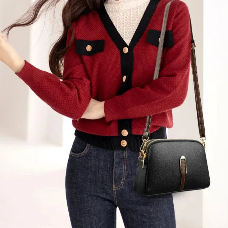 Sac bandoulière noir au design élégant