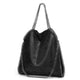 Sac Bandoulière Souple Et Noir Pour Femme