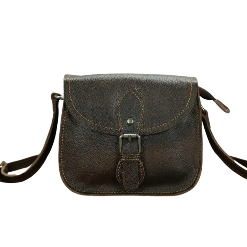 Sac besace féminin en cuir rétro