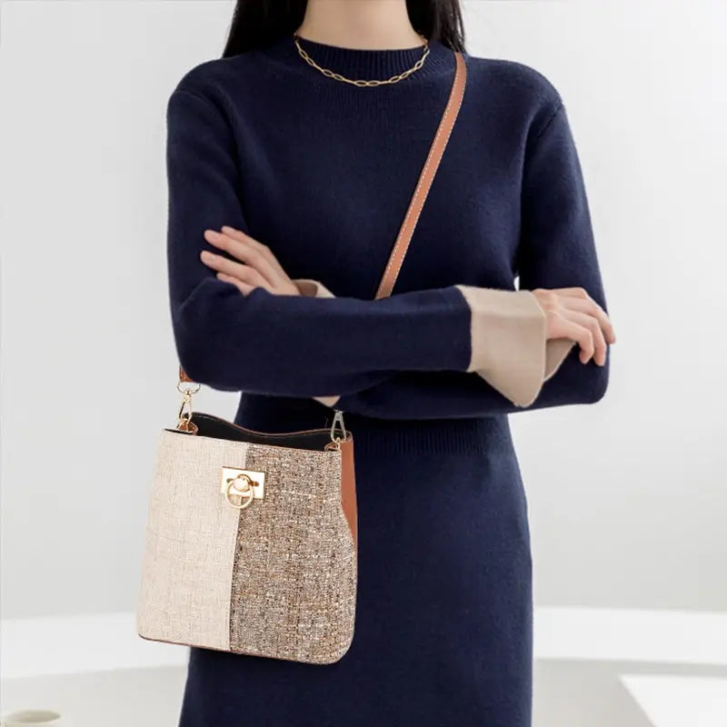 Sac bi-matière au format seau