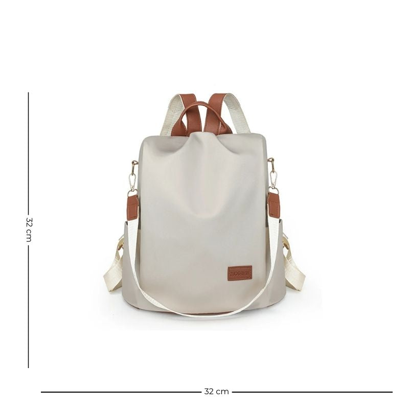 Sac blanc en nylon pour femme, porté main ou dos