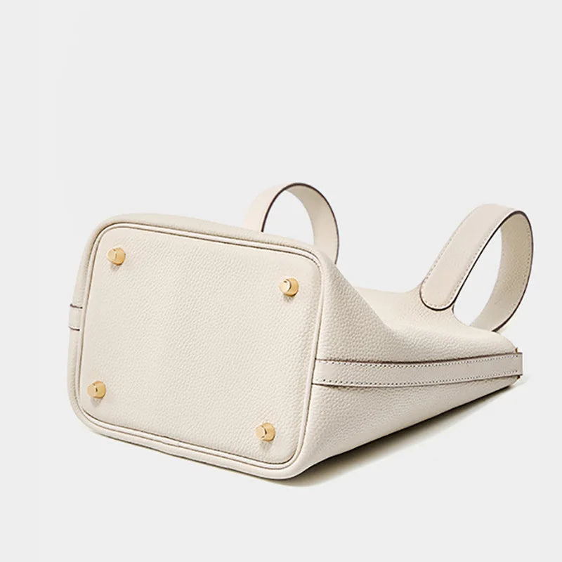 Sac blanc pour femme, forme bourse élégante