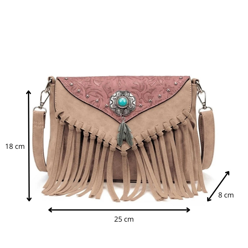 Sac bohème avec franges