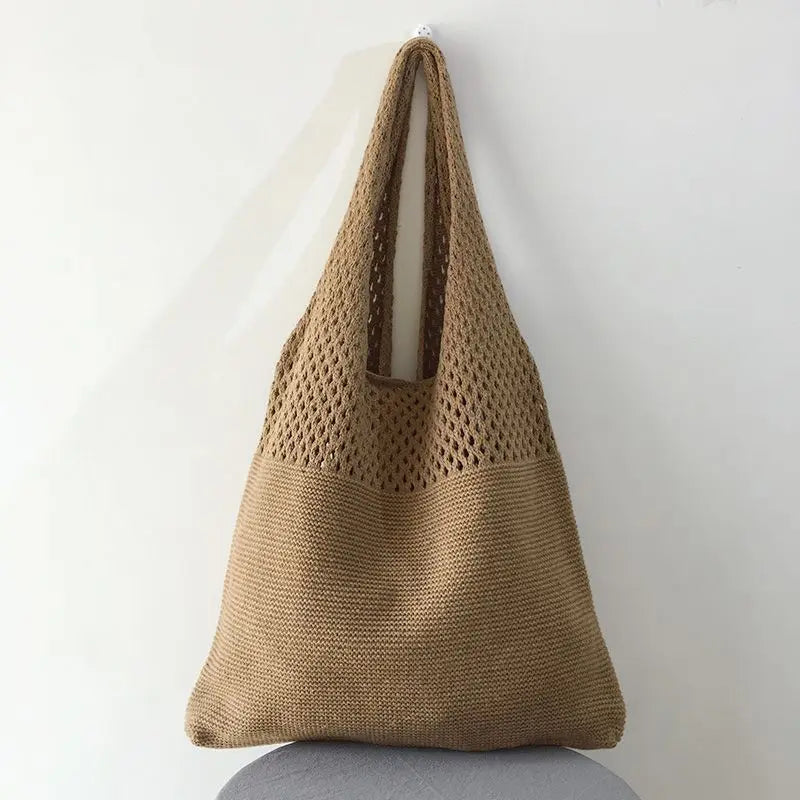 Sac bohème chic grand format en tissu à main