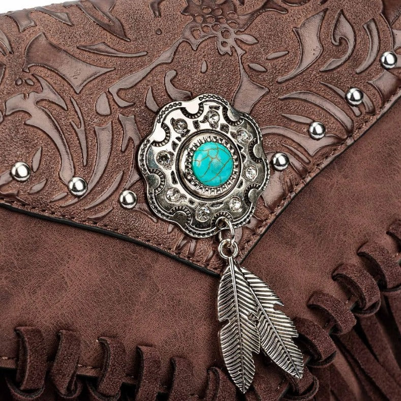 Sac bohème décoré de franges