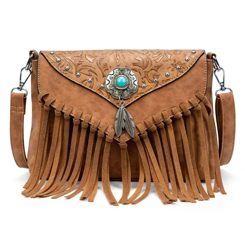 Sac bohème orné de franges