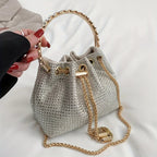 Sac bourse à strass luxueux pour femme