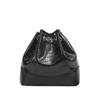 Sac bourse brillant effet peau de crocodile