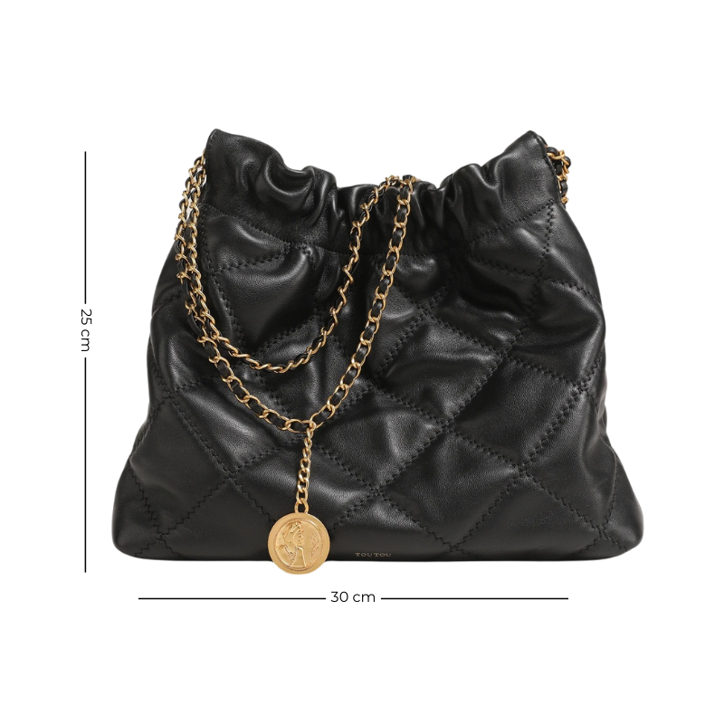 Sac bourse de luxe à finition matelassée