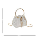 Sac bourse féminin à strass au style luxueux