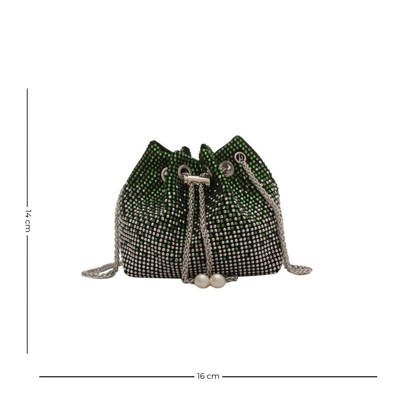 Sac bourse féminin souple avec strass