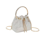 Sac bourse luxueux à strass pour femme