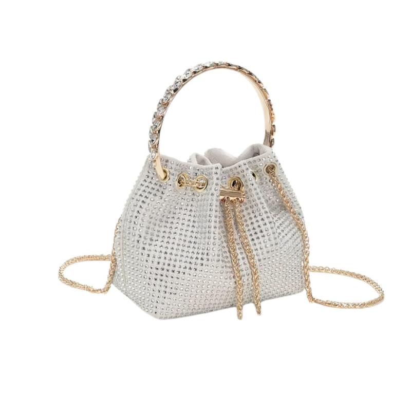 Sac bourse luxueux à strass pour femme